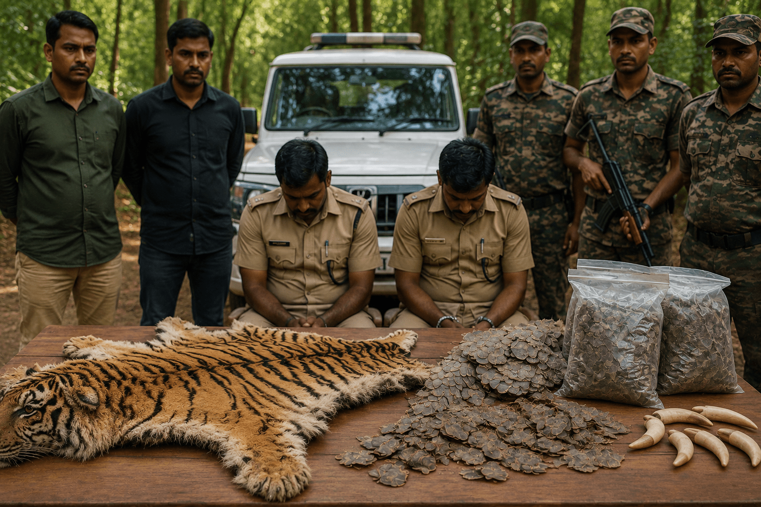 Protectors Turn Predators: Two Maharashtra Police Personnel Arrested for Wildlife Smuggling in Chhattisgarh