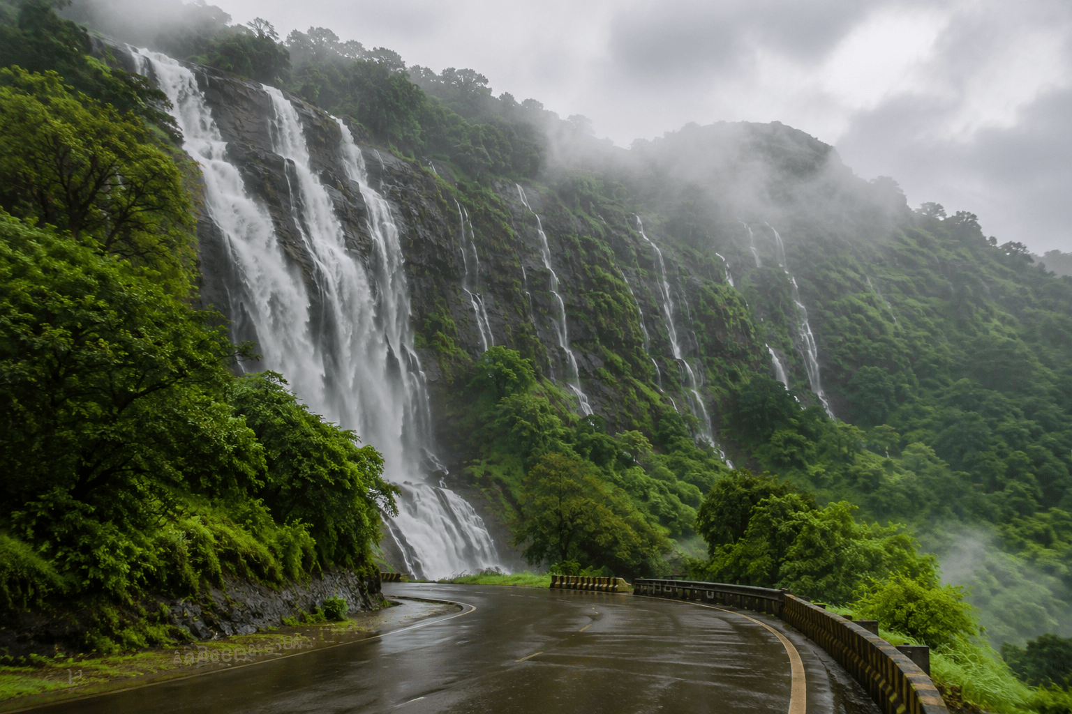 Relentless Rains Transform Lonavala: Cascading Waterfalls and Lush Greenery Attract Tourists!