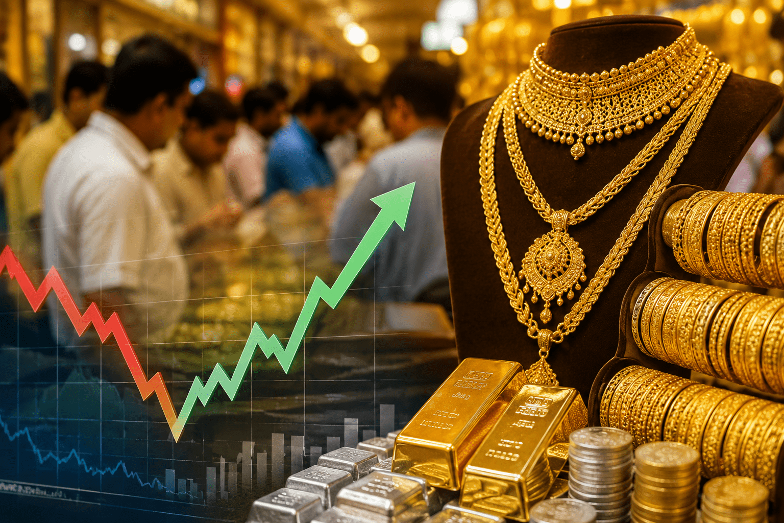 Gold-Silver Market Volatility: Prices Surge in Jalgaon After Initial Dip; Investors and Buyers Remain Cautious!
