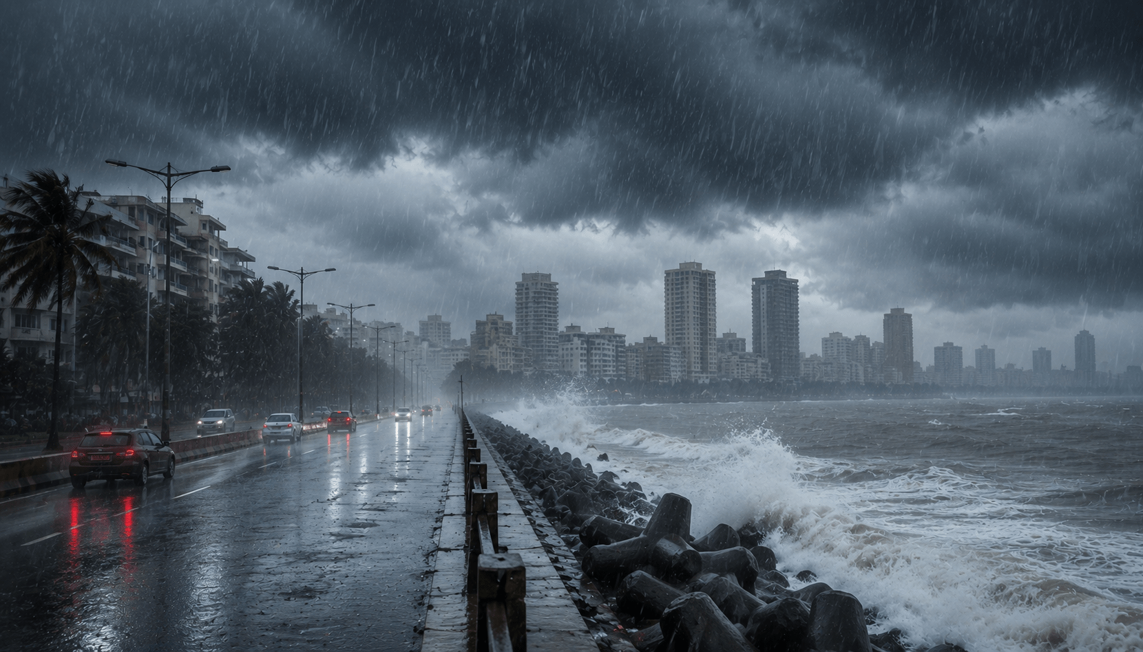 Heavy Monsoon Fury: Red Alert in Raigad and Palghar; Schools and Colleges Closed Amidst Torrential Rains Across MMR!