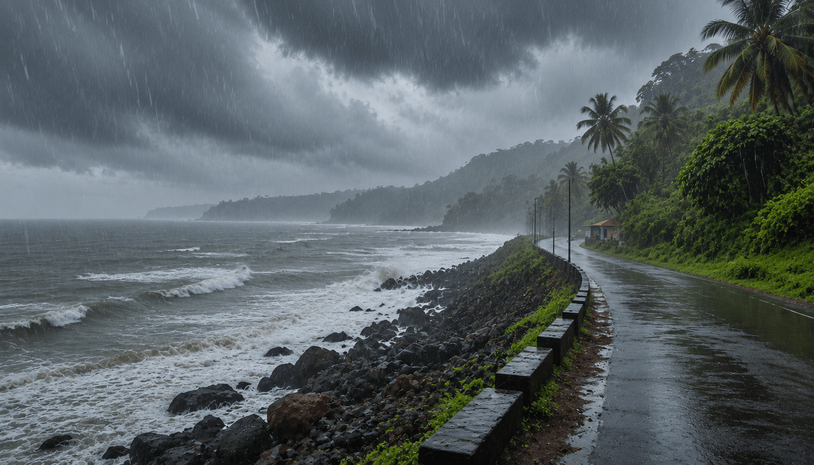 Relentless Rains Lash Konkan: Orange Alert Issued Until July 5 Due to Active Low-Pressure Trough!