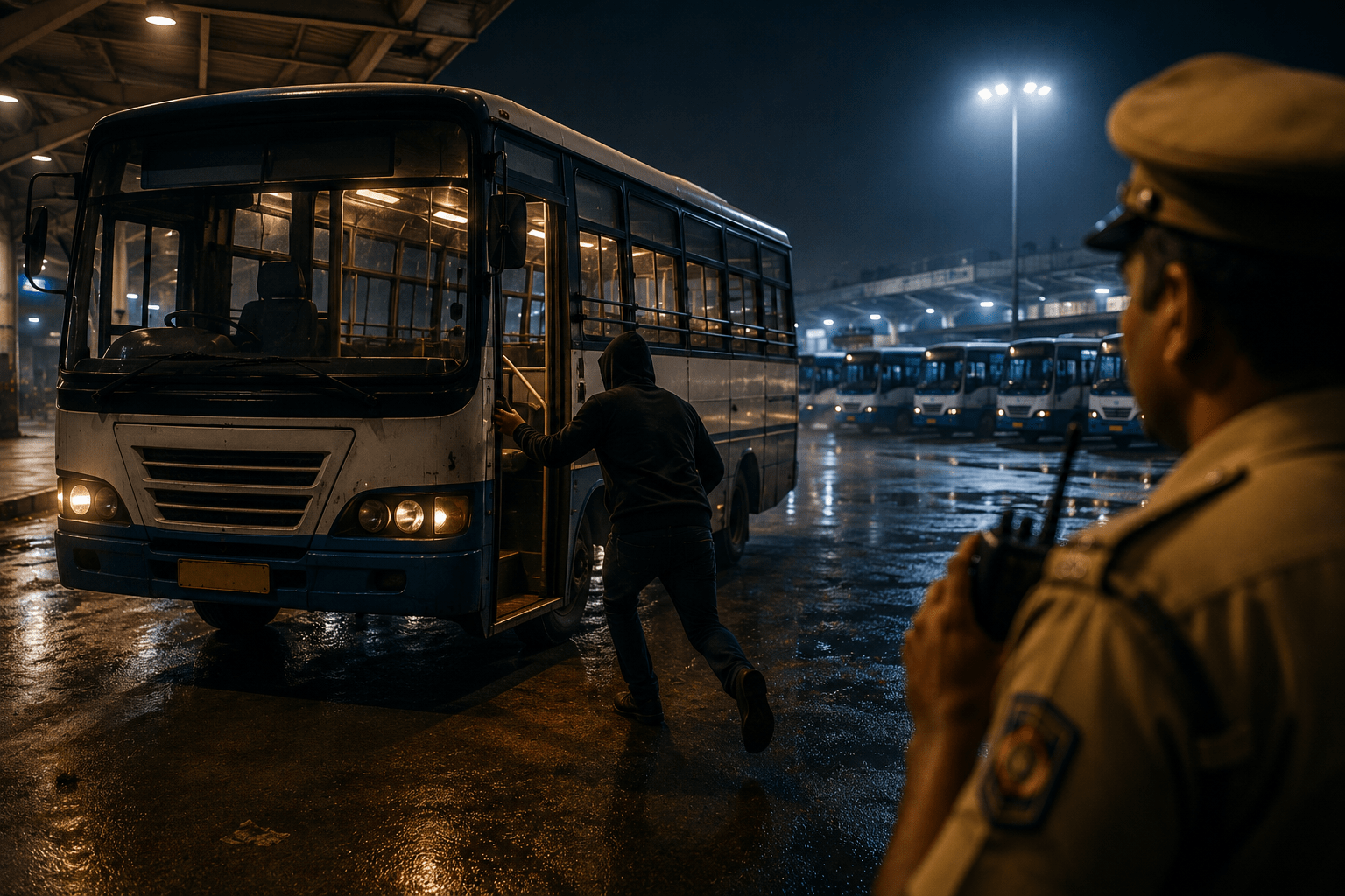 Bus Stolen Right from the Bus Stand! Accused Confesses to Stealing 20 Buses; Police Left Stunned.