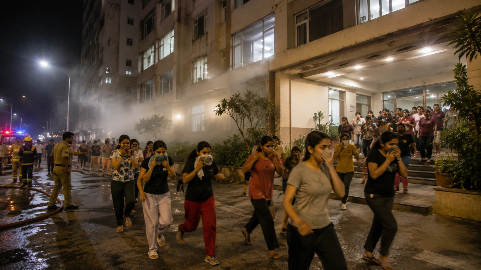 Major Mishap Averted in Wagholi: Midnight Gas Leak at GH Raisoni Girls Hostel Sparks Panic, Prompt Evacuation Saves Students