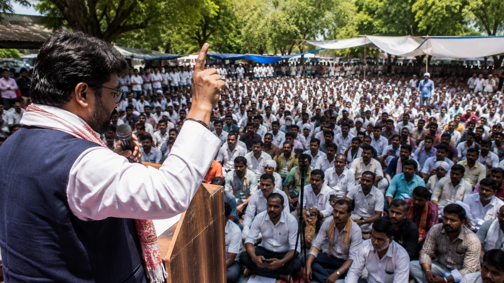 Delhi Jantar Mantar CJP Protest: Ashutosh Ranka Announces Four Specific Slogans, Demands Dharmendra Pradhan's Resignation