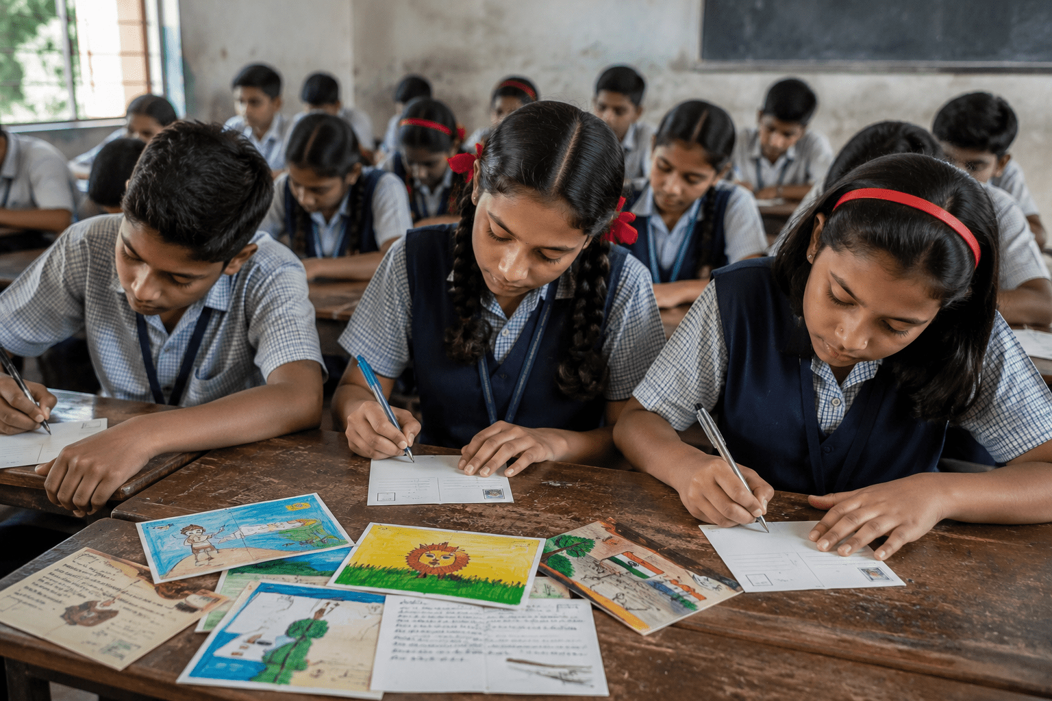 Emotional Plea in Digital Era: Virar Children Send Postcards to CM Devendra Fadnavis, Begging for Their Right to Education!