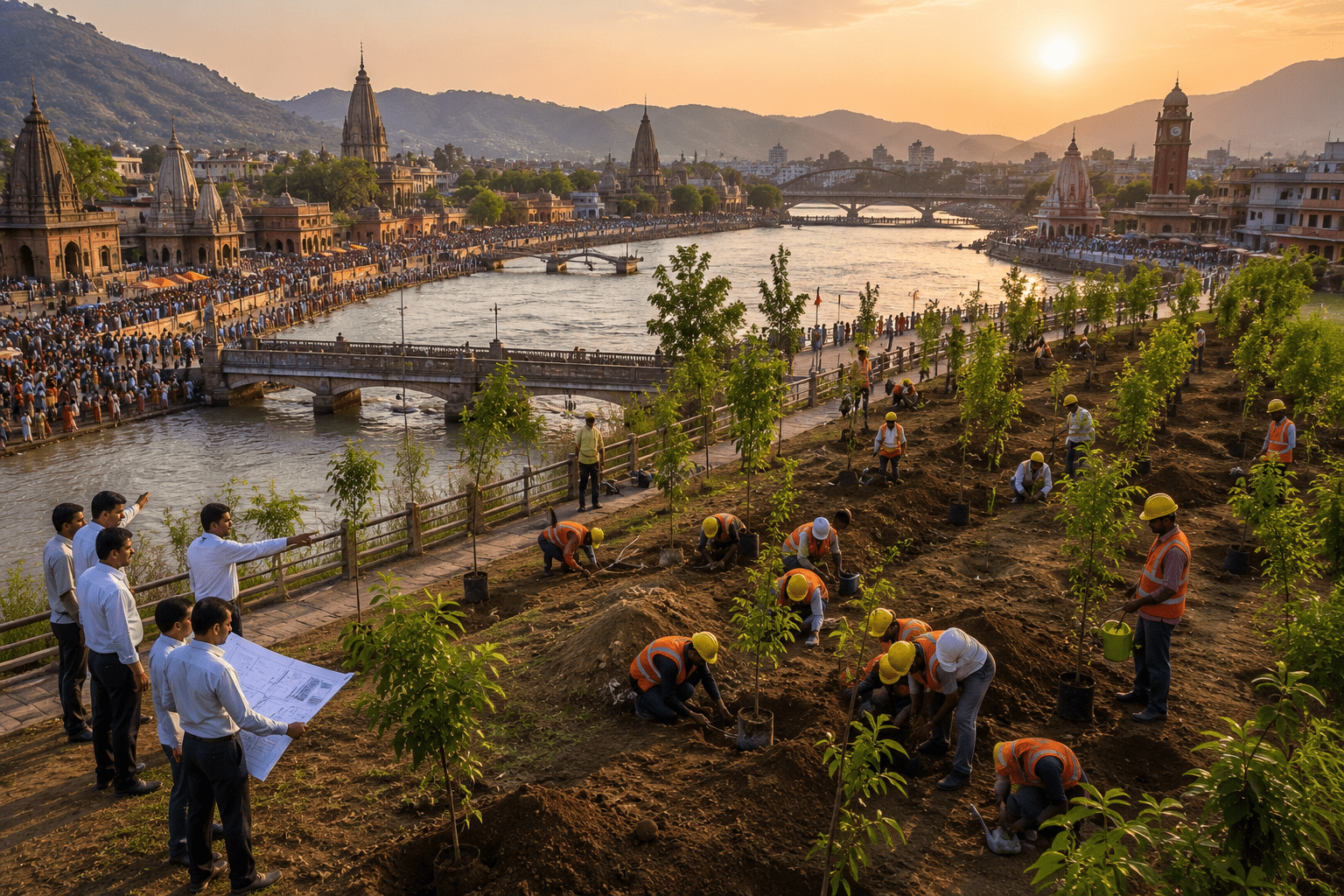 Nashik Kumbh Mela 2027 Preparations: Balancing Development and Environment; Bridge Construction and 5,000 Tree Plantations Planned!