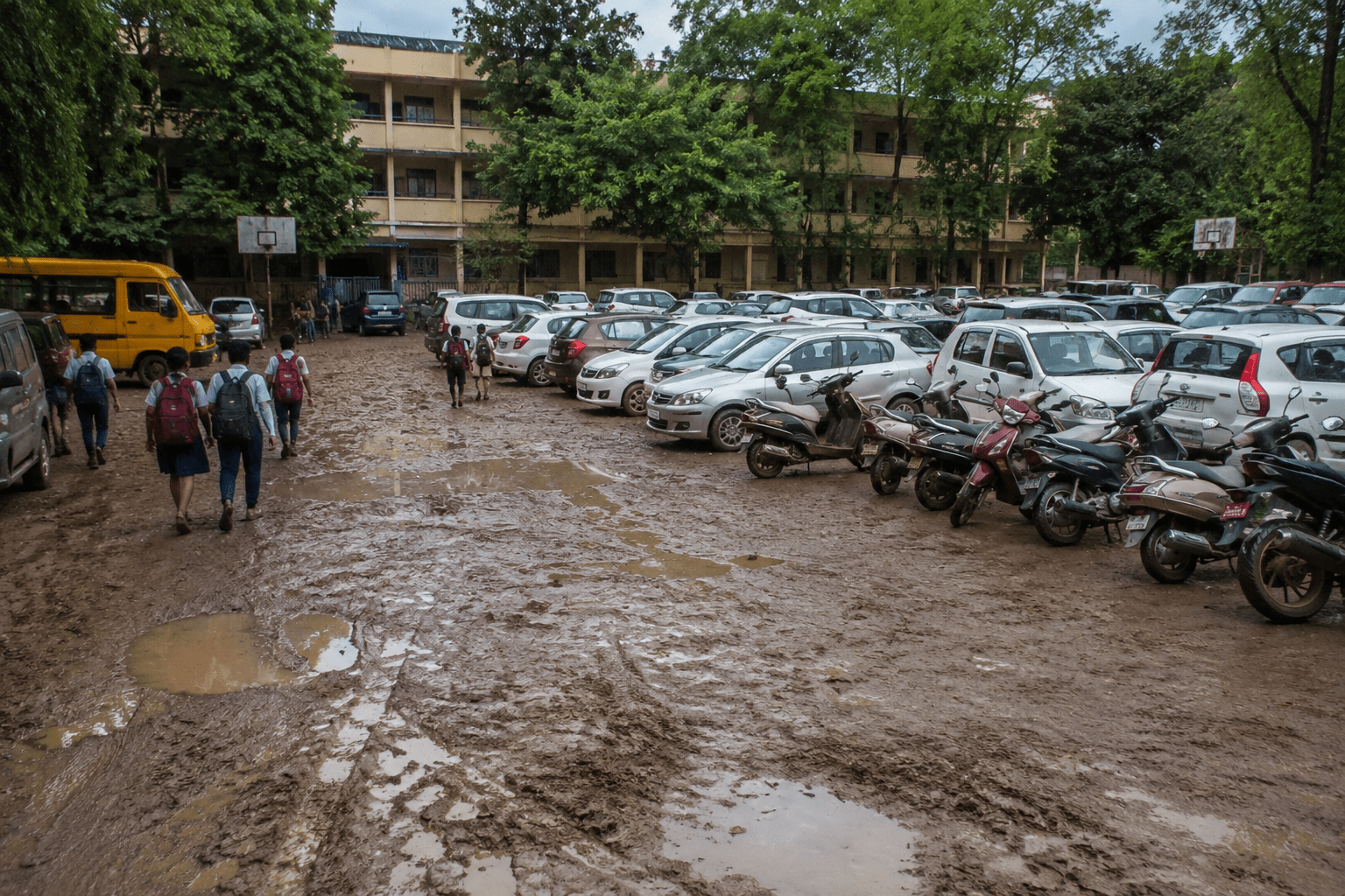 School Playground Turns into Unauthorized Parking Lot, Principals Demand Action!