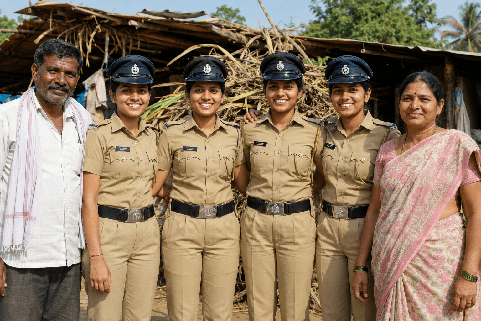 Beed Success Story: Four Sisters from a Sugarcane Laborer's Family Join Mumbai Police Force!