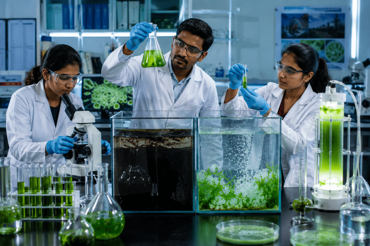 Revolutionary Clean-up: Pune’s DIAT Researchers Develop Microalgae Technology to Clear 90% Oil Contamination in Just 24 Hours!