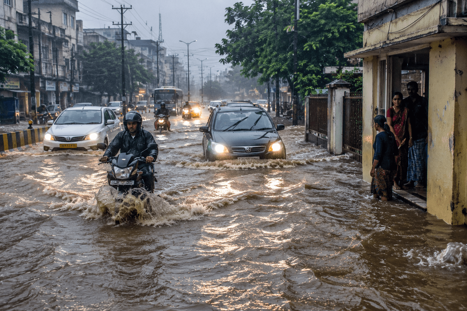 First Monsoon Rain Exposes Nagpur's Civic Failure: Roads Flooded, Homes Submerged, and Trees Uprooted as City Reels Under Heavy Downpour!
