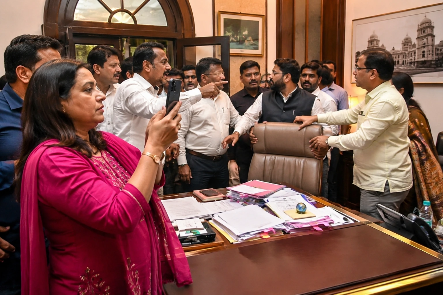 Political Showdown at BMC: Mayor Ritu Tawde Accuses Opposition Leader Kishori Pednekar of Unauthorized Entry and Filming Confidential Documents!