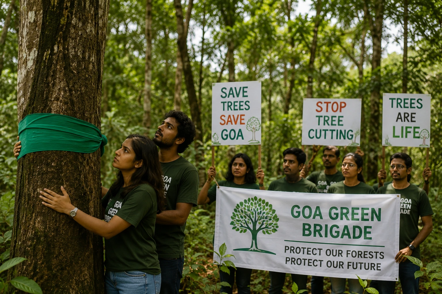 Axe the Order, Not the Trees: Goa Green Brigade Threatens Legal Action Against Mass Tree Felling!