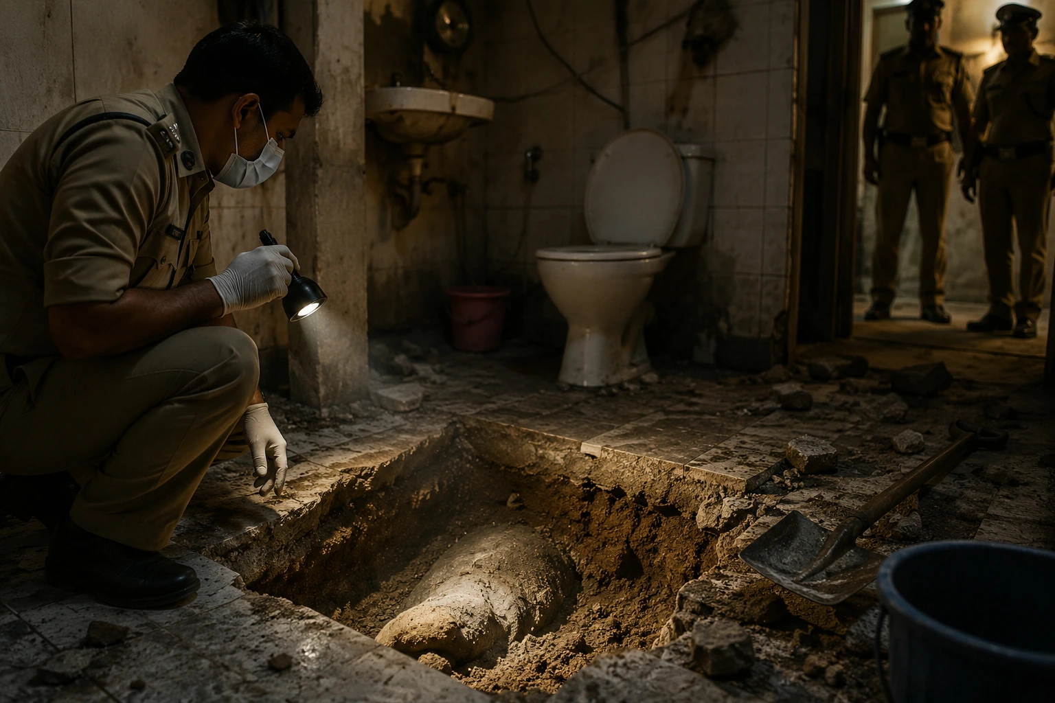Shocking Crime in Agra! Woman Murders Husband and Buries Body in Bathroom; Case Exposed After 45 Days