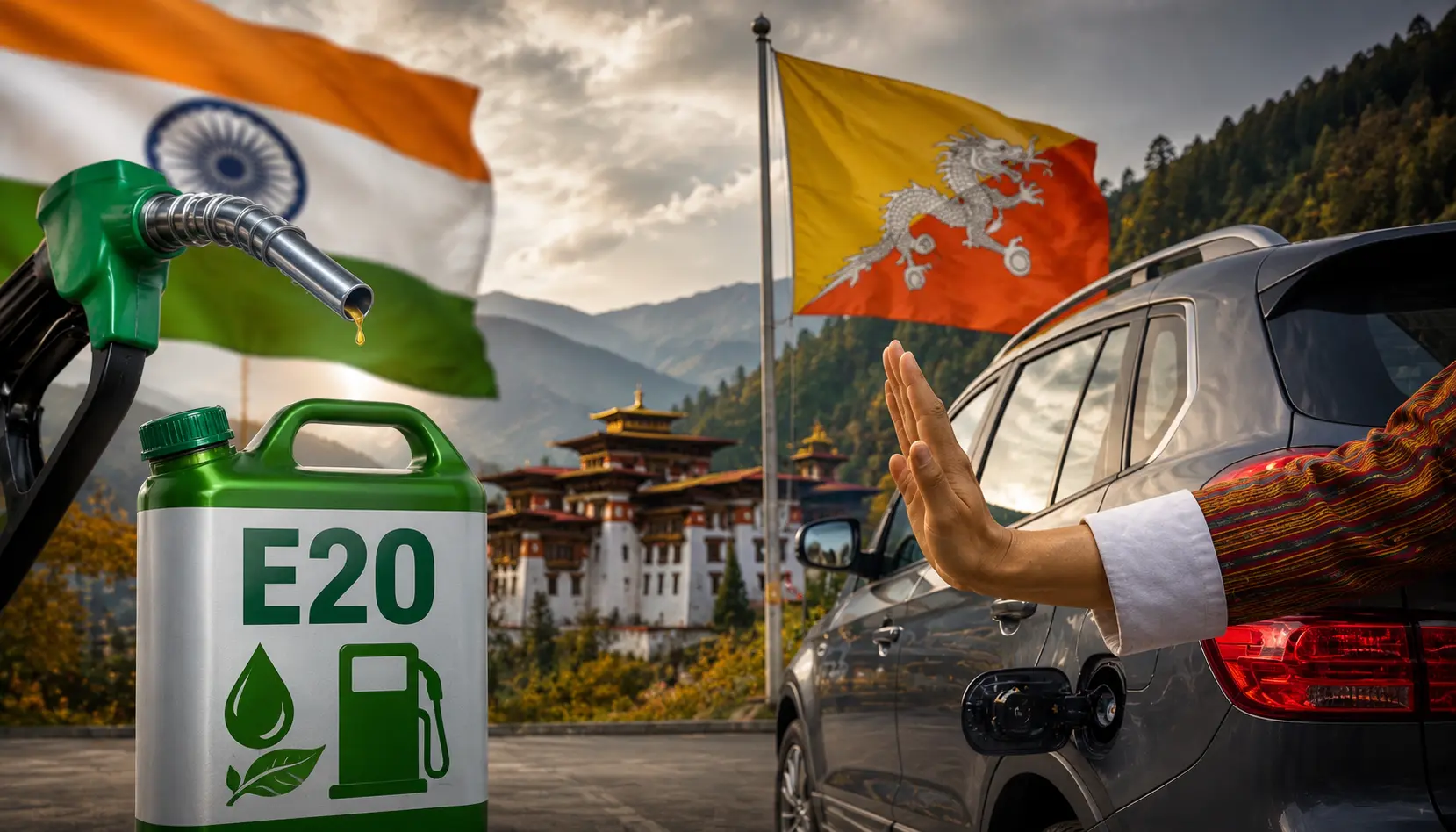 Bhutan Rejects India’s E20 Petrol Offer: Technical Hurdles and Moisture Issues Behind the Decision!