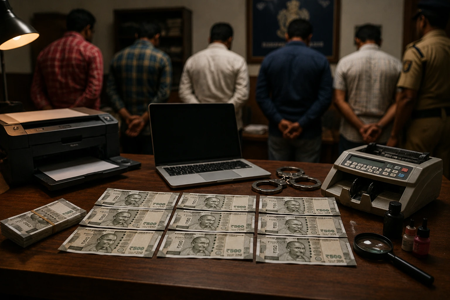 Counterfeit Racket Busted in Satara: Sarpanch Among Five Booked for Hoarding Fake ₹500 Notes!