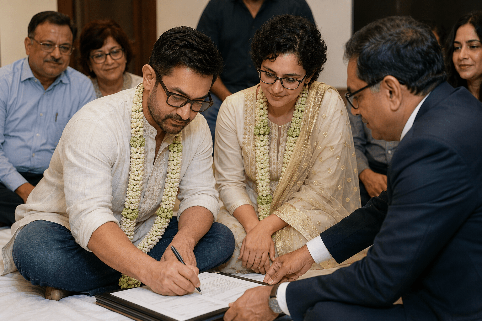 Aamir Khan Ties the Knot for the Third Time! Bollywood Star Marries Partner Gauri Spratt in a Private Registered Ceremony; First Wedding Photo Out!