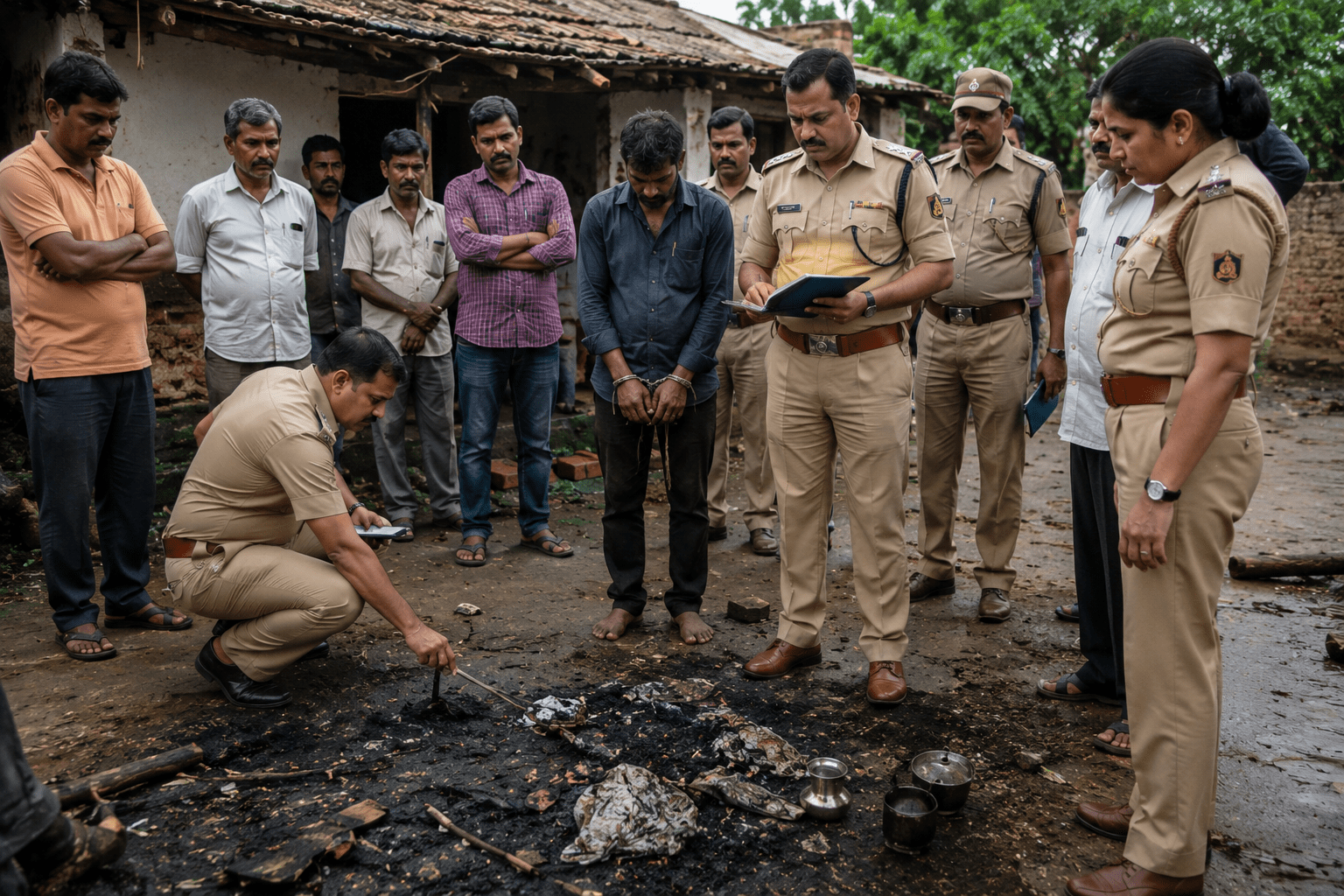Fatehpur Horror Unravelled: Drunk Husband Burns Wife Alive, Spins Fake Accident Story; Police Investigation Unmasks the Killer!