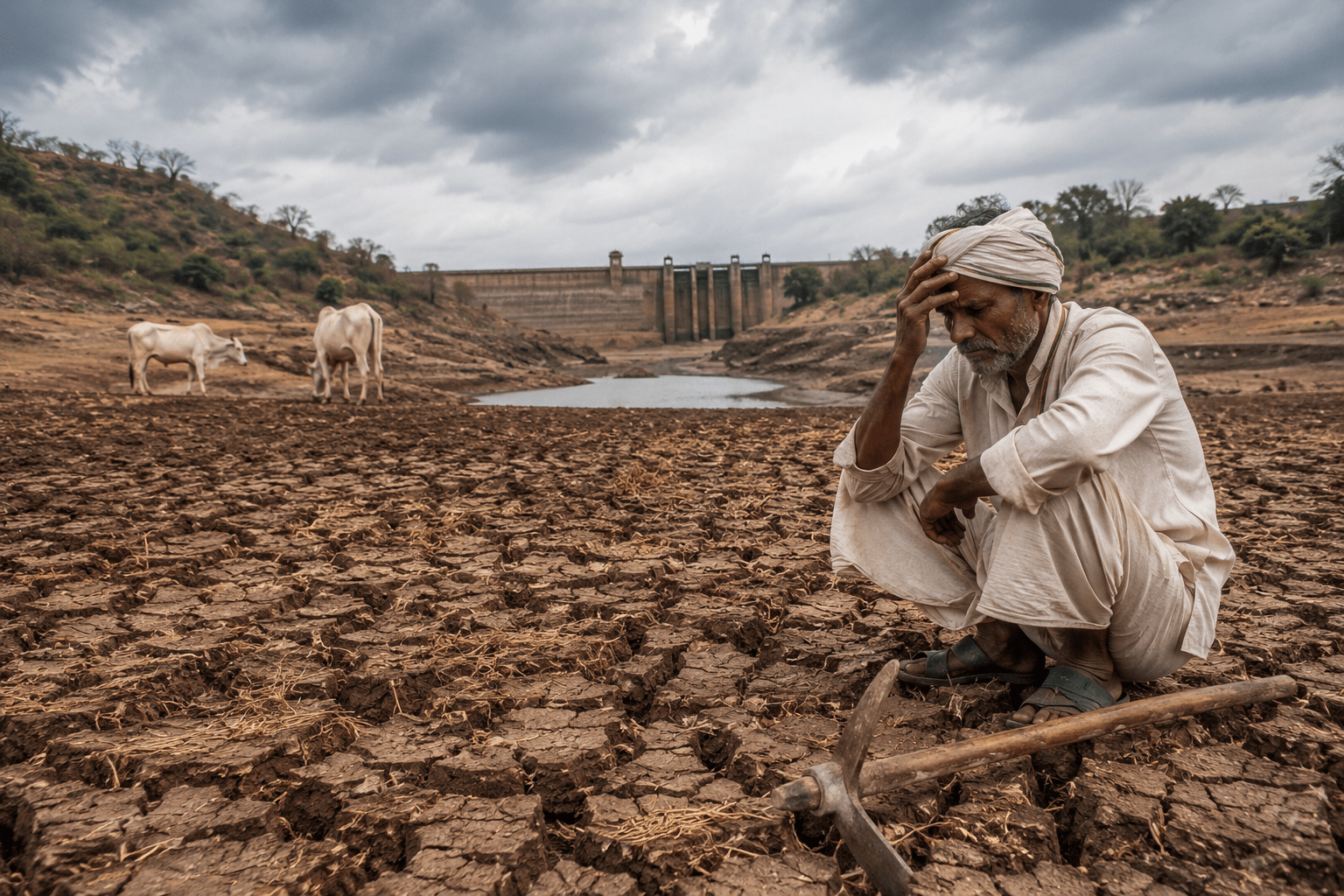 Marathwada Monsoon Update: July Opens with Only 23.2 mm Rain; Dam Storage Bleak and Sowing Delays Intensify Farmers' Anxiety!