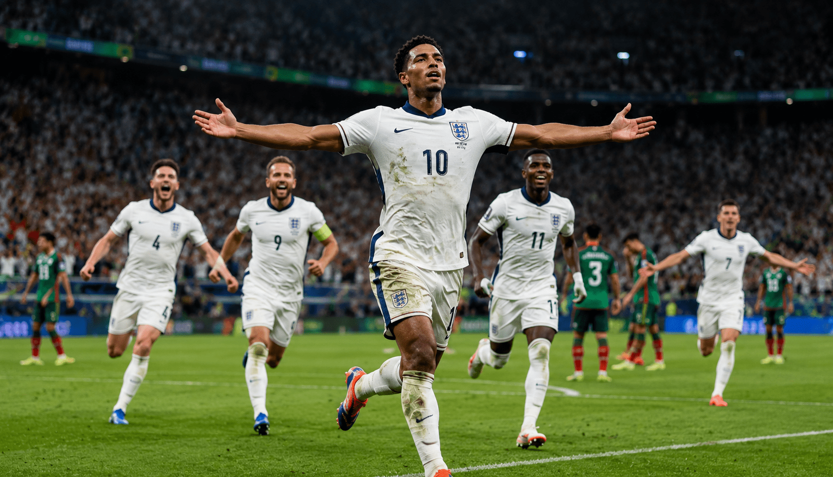 Jude Bellingham Shines as 10-Man England Knock Out Mexico in FIFA World Cup 2026 Thriller to Reach Quarterfinals!