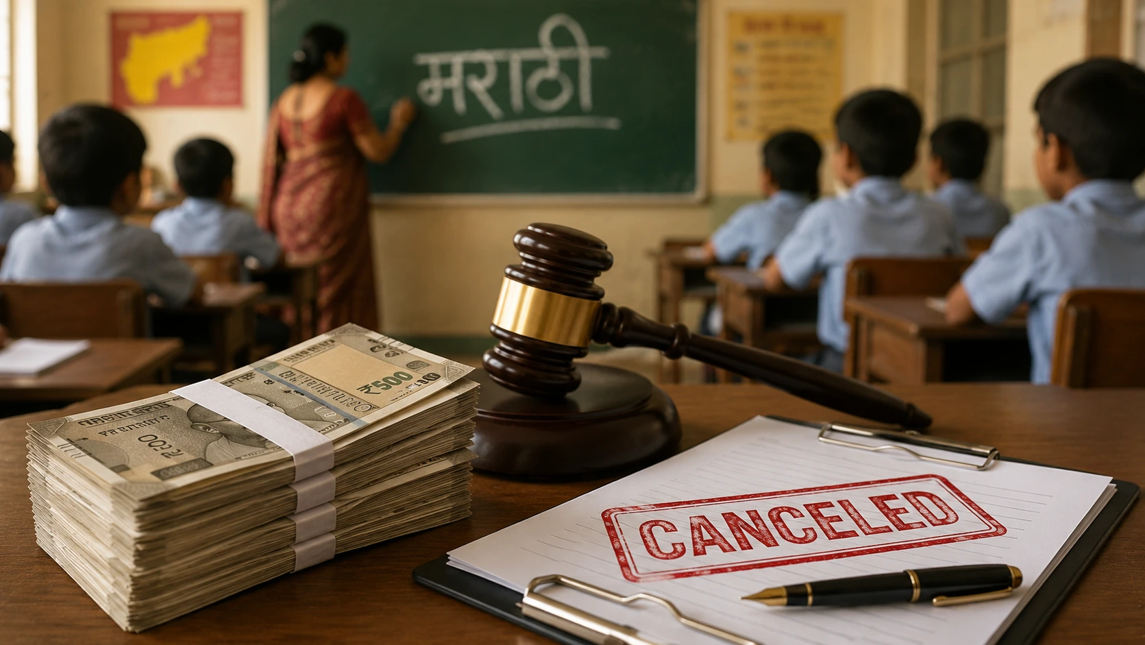 Teach Marathi or Face Closure: Maharashtra Govt Announces ₹1 Lakh Fine and Derecognition for Non-Compliant Schools