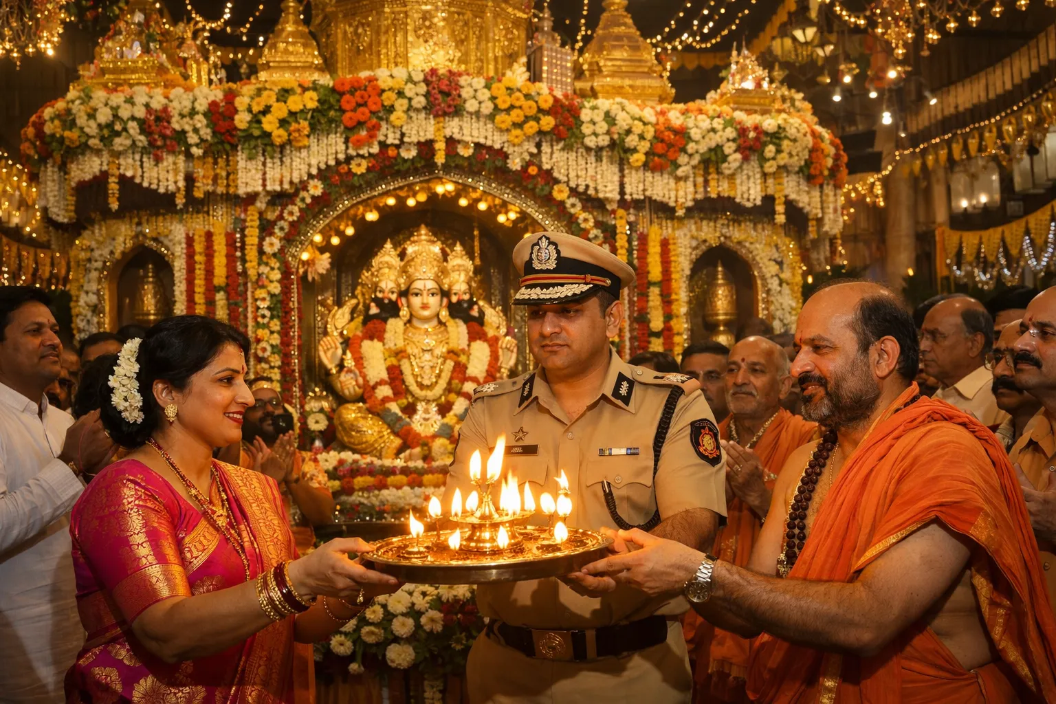 Pune: Maha Aarti at 129th Anniversary of Laxmibai Dagdusheth Halwai Datta Temple