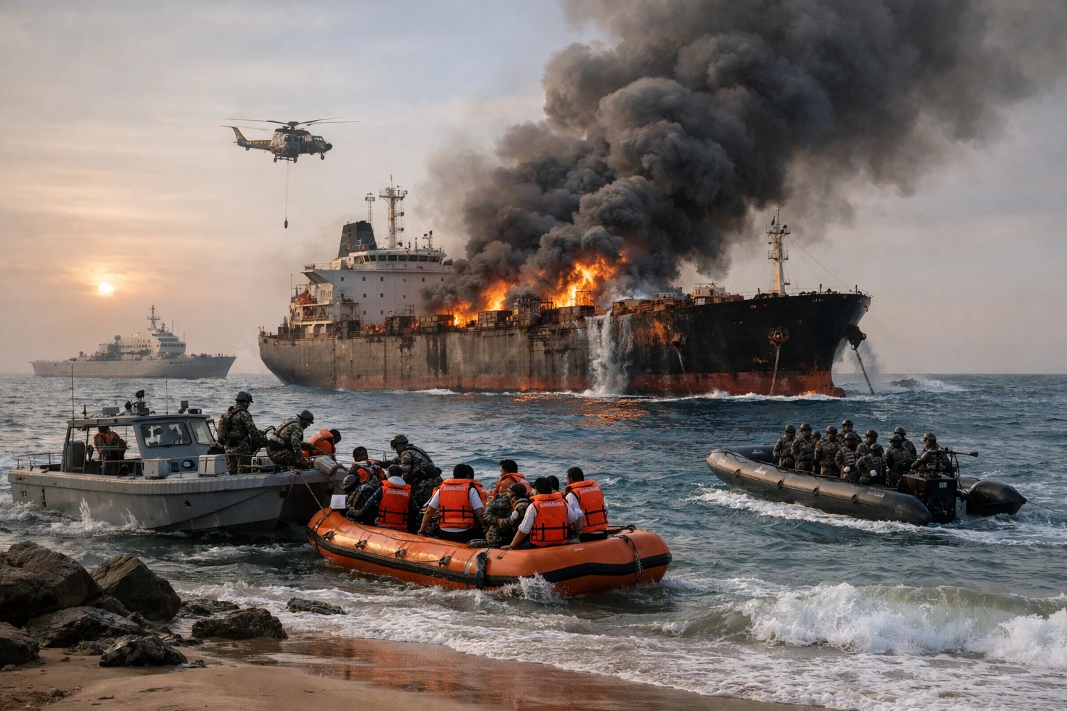 Iran-US Tensions Explode: India Condemns Shocking Attack on Ship Off Oman Coast; 10 Indian Crew Rescued, 1 Missing!