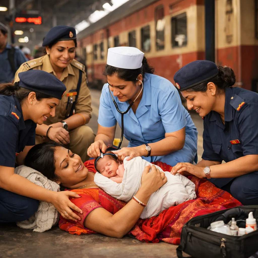 Motherhood Beyond Duty: Pune Railway Women Staff Save Newborn's Life After Sudden Platform Delivery"