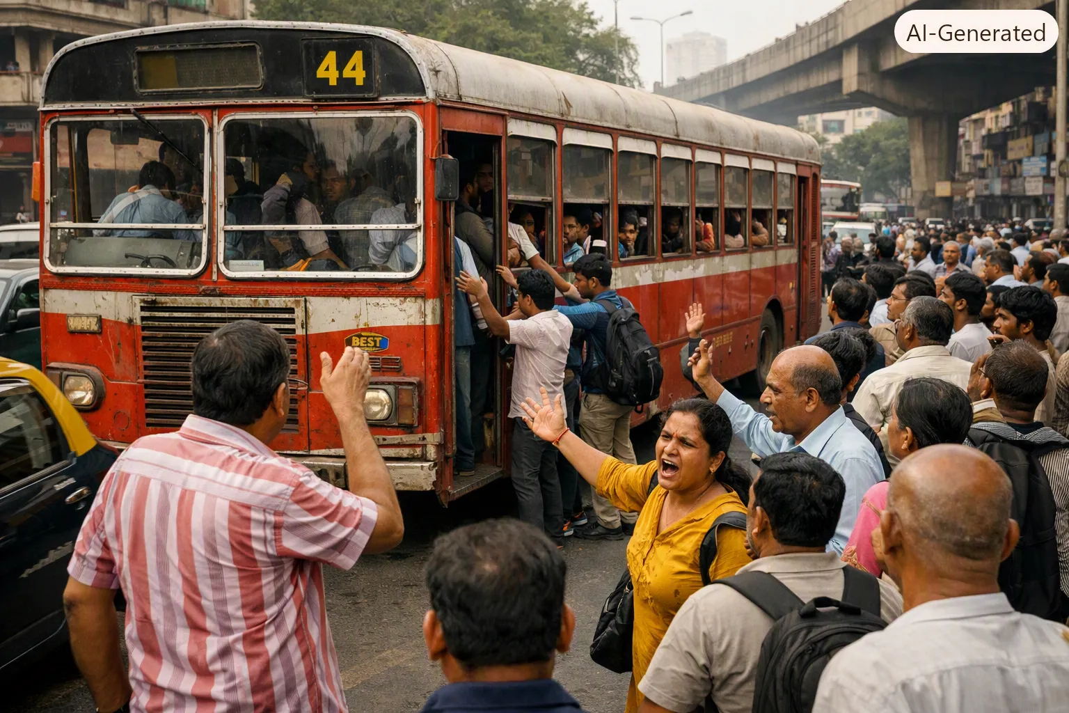 Passengers Anger Over BEST Bus Number 44 Plight: