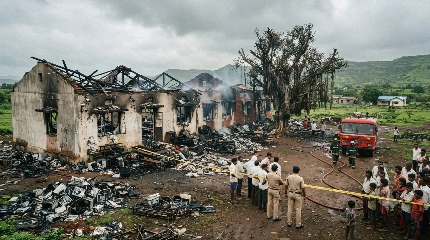 Pune: Computers and CCTV Destroyed in Shocking Pimpri-Chinchwad Arson