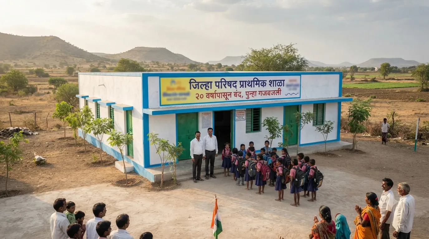 Inspiration in Nanded: Teachers Revive ZP School After 20 Years of Closure Using Self-Funded Renovation