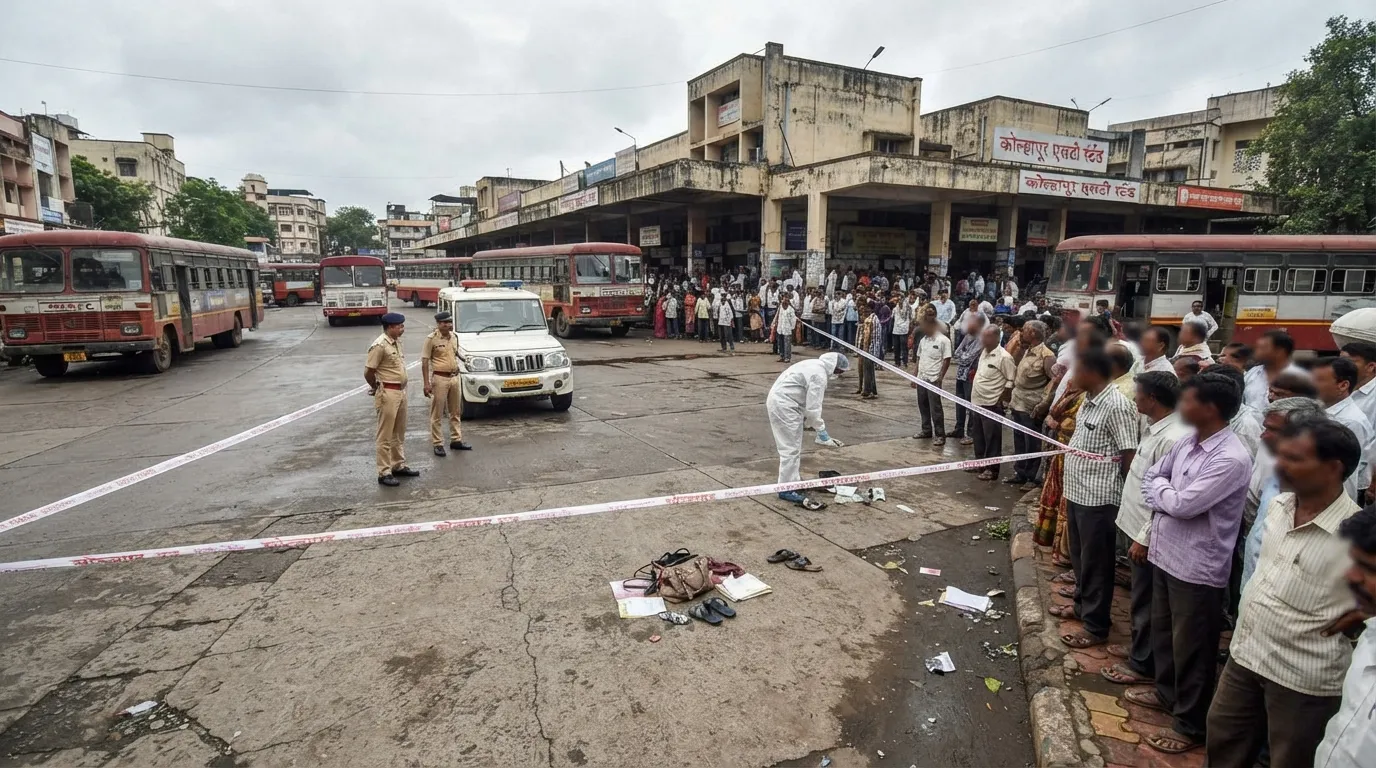 Kolhapur Horror: Husband Murders Wife in Broad Daylight Near ST Depot