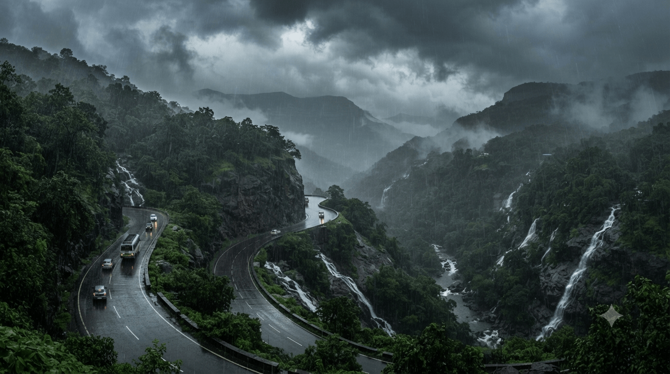 Monsoon Fury: Red Alert for Pune and Palghar; IMD Predicts Torrential Rainfall Across Konkan and Ghat Regions!