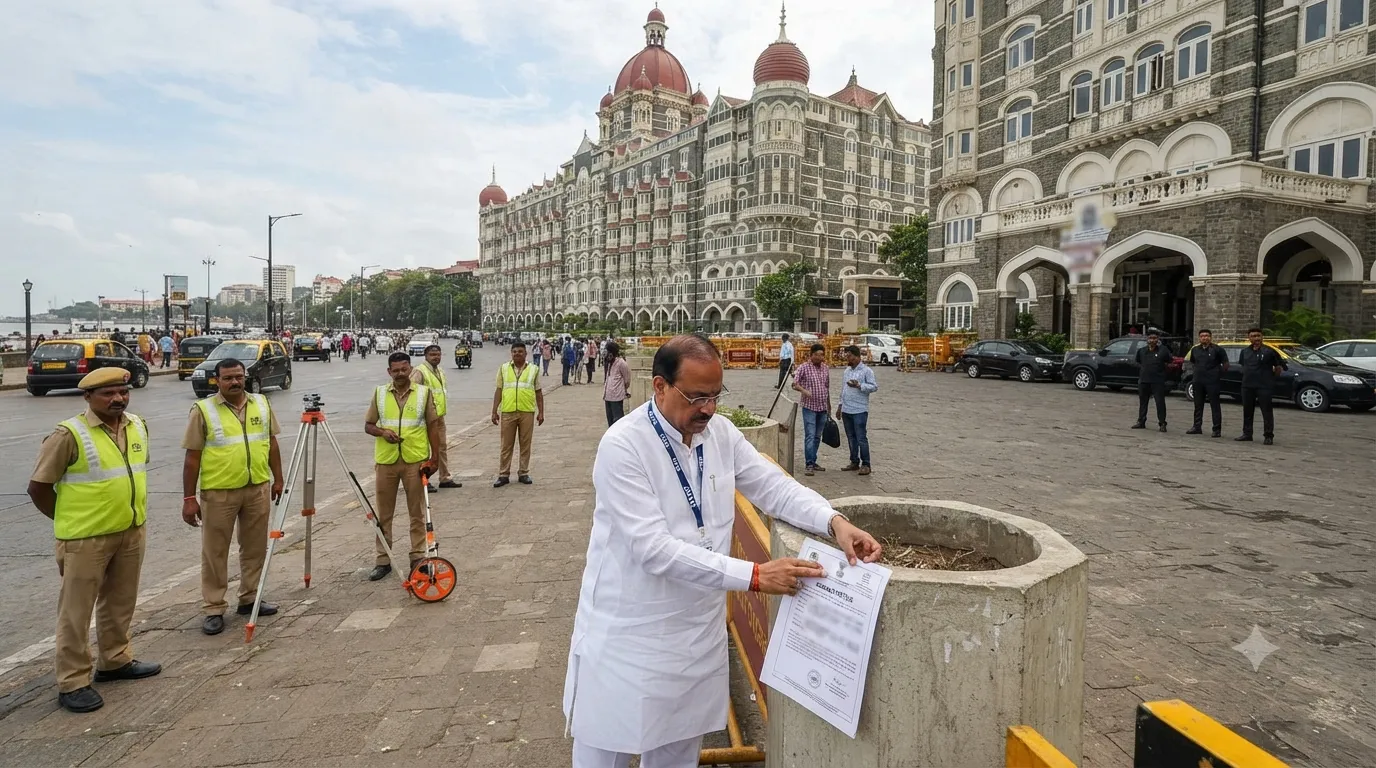 BMC Issues ₹27 Crore Notice to Taj Mahal Palace Hotel Over Occupation of Public Roads and Footpaths"