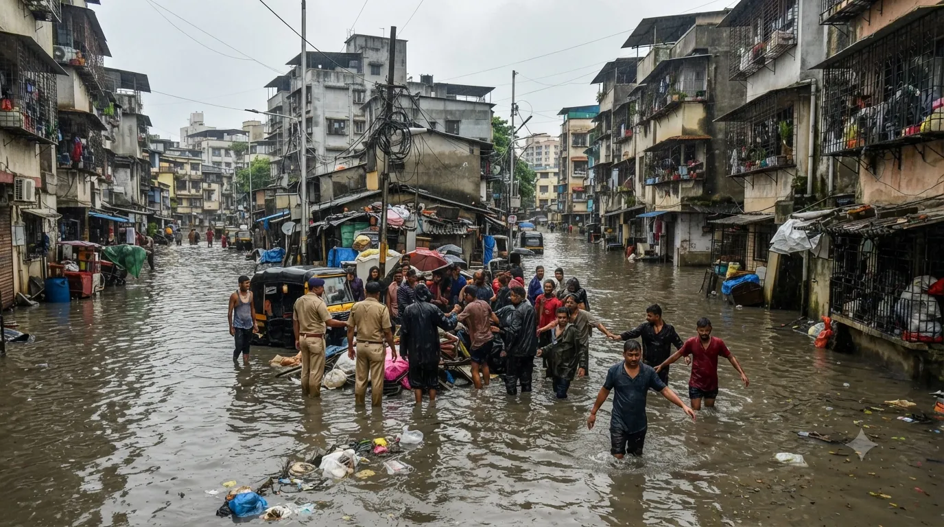 Mumbai: Woman Carried on Makeshift Stretcher Dies in Flood-Hit Nalasopara