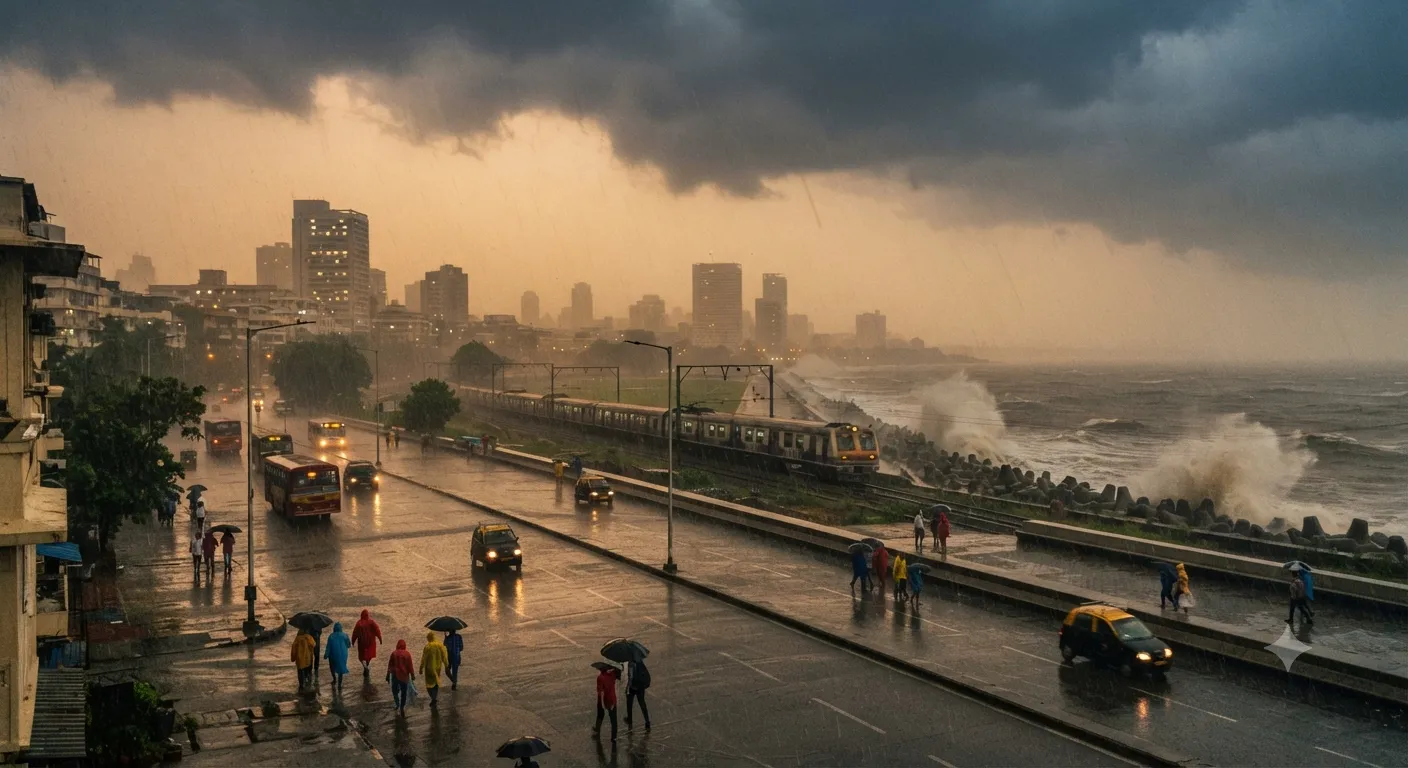 Mumbai Rain Alert: IMD Issues Orange Alert for Mumbai, Thane, Palghar, and Raigad as Monsoon Intensifies for Next 48 Hours"
