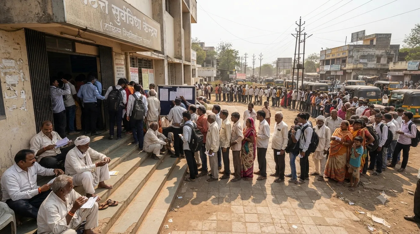 Amravati’s Digital Nightmare: Server Down and Absenteeism at Talathi Offices Leave Students and Citizens in Distress