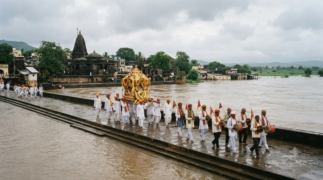 Pune: Indrayani Flood Alters Alandi Palkhi Ceremony