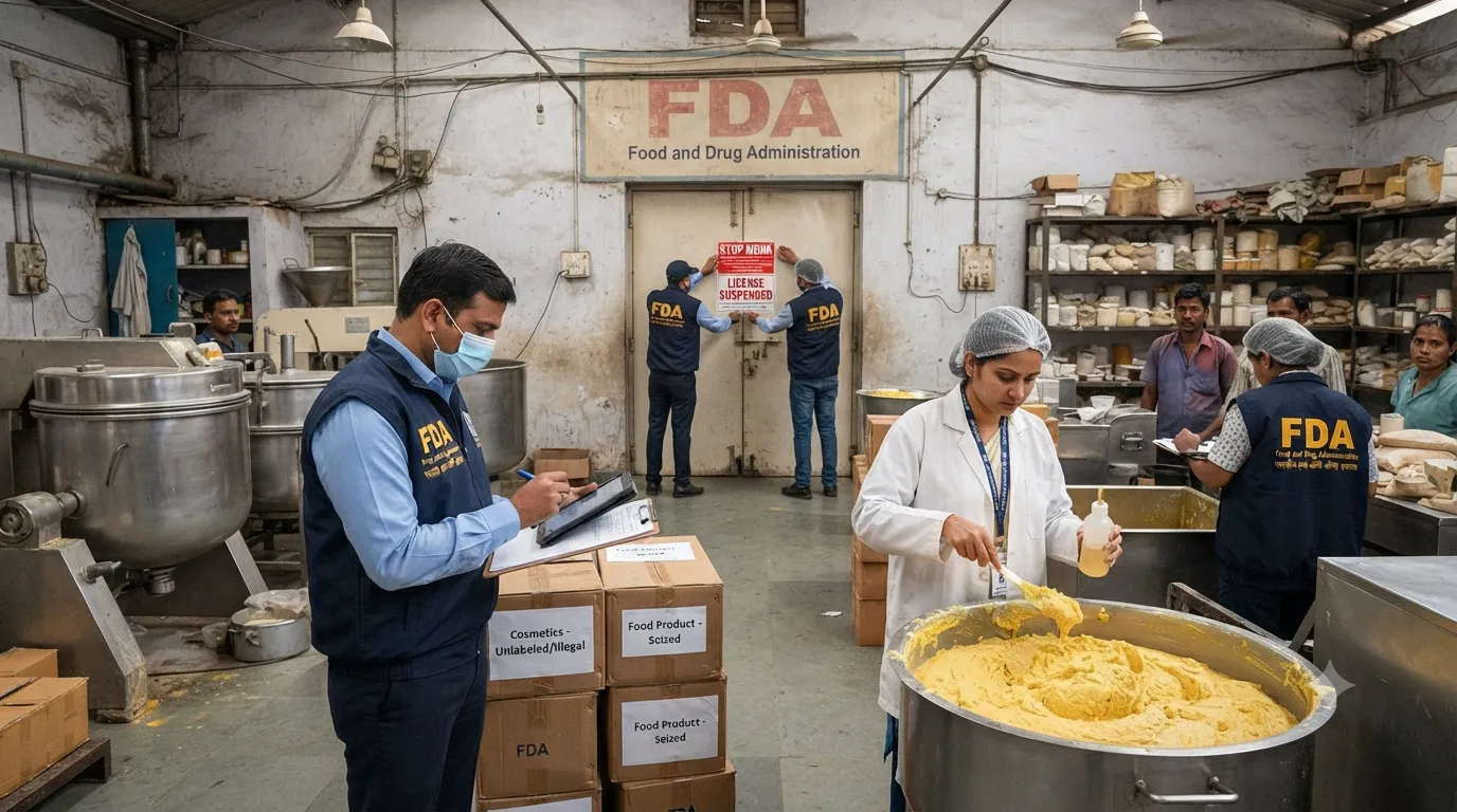 FDA Action in Nagpur: Sweet Factory License Suspended