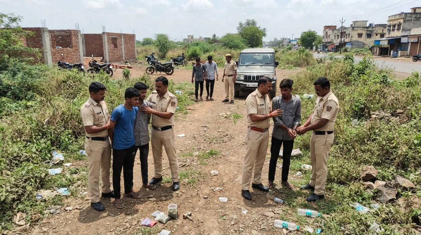 Loni Kalbhor Police Drug Crackdown: Seven Arrested for Ganja Consumption in Major Anti-Drug Drive