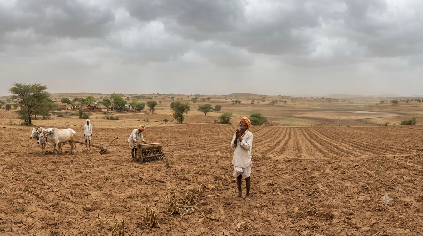 Marathwada Awaits Widespread Monsoon: Light Drizzle Fails to End Drought Concerns for Farmers
