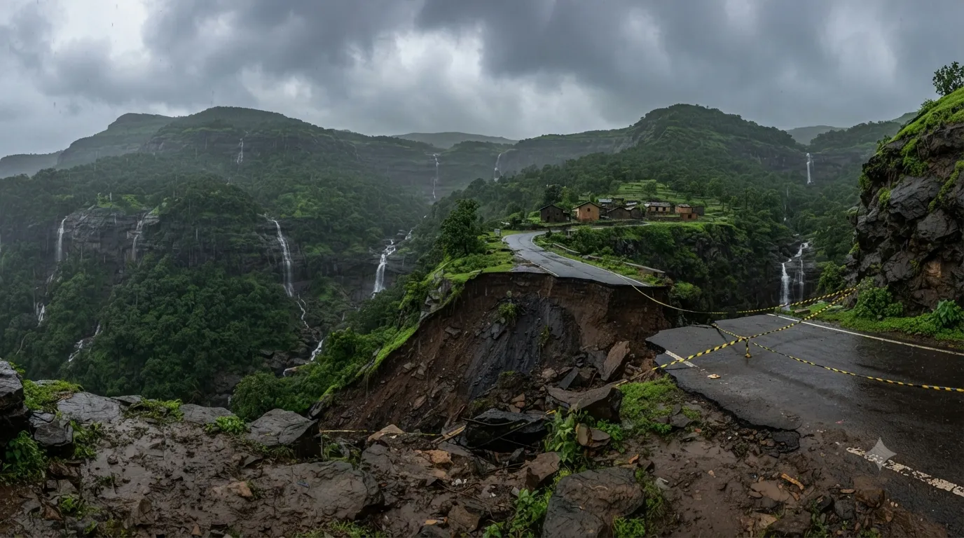 Heavy Rains Cut Off 14 Villages in Rajgad as Kelad Ghat
