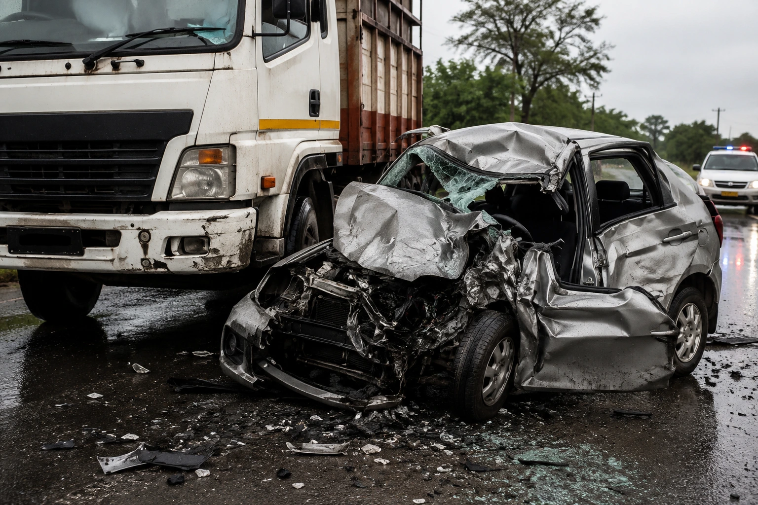 Horrific Crash on Jamkhed-Srigonda Road