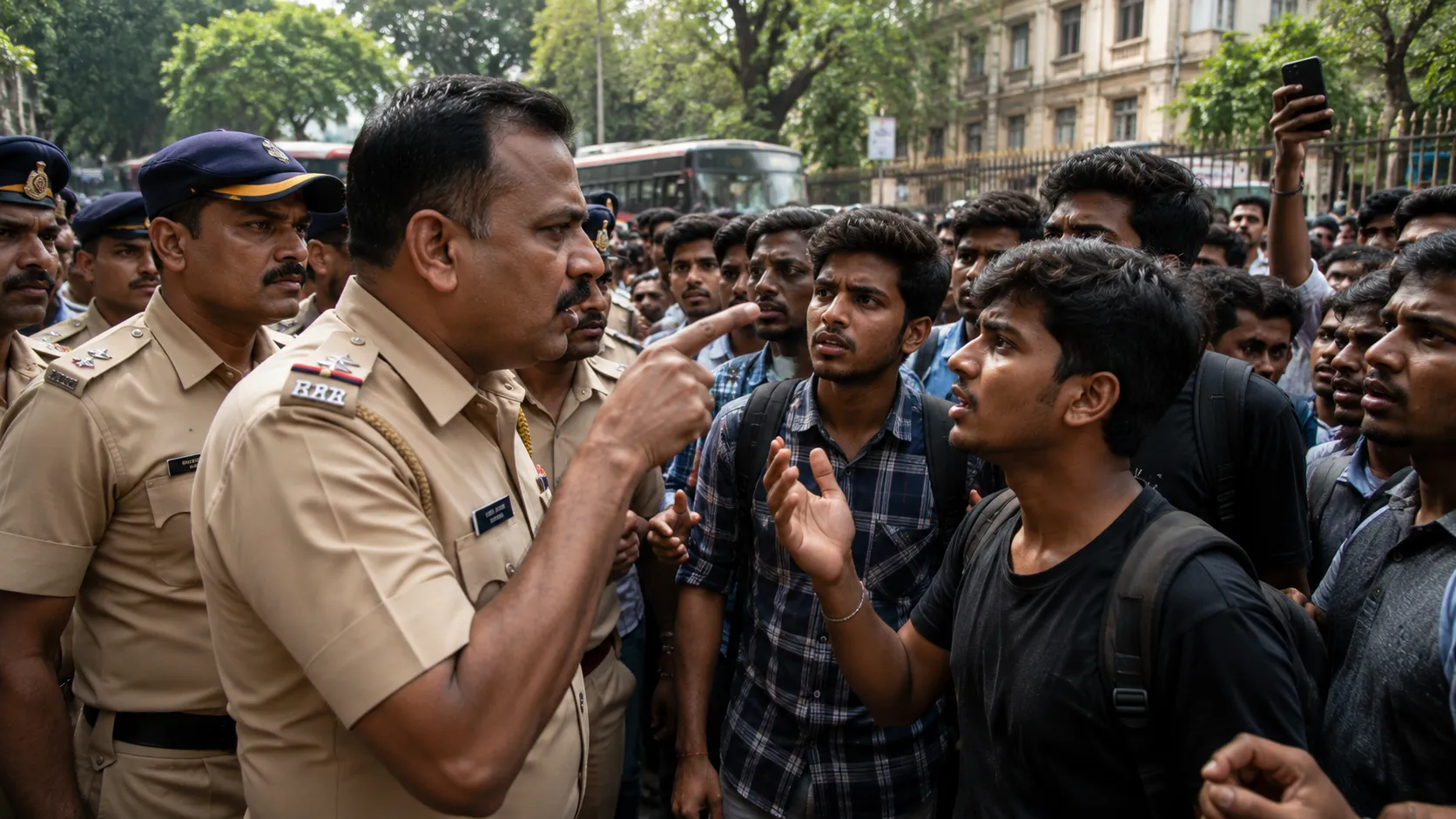 Viral Video Shows Police Threatening Detained Students