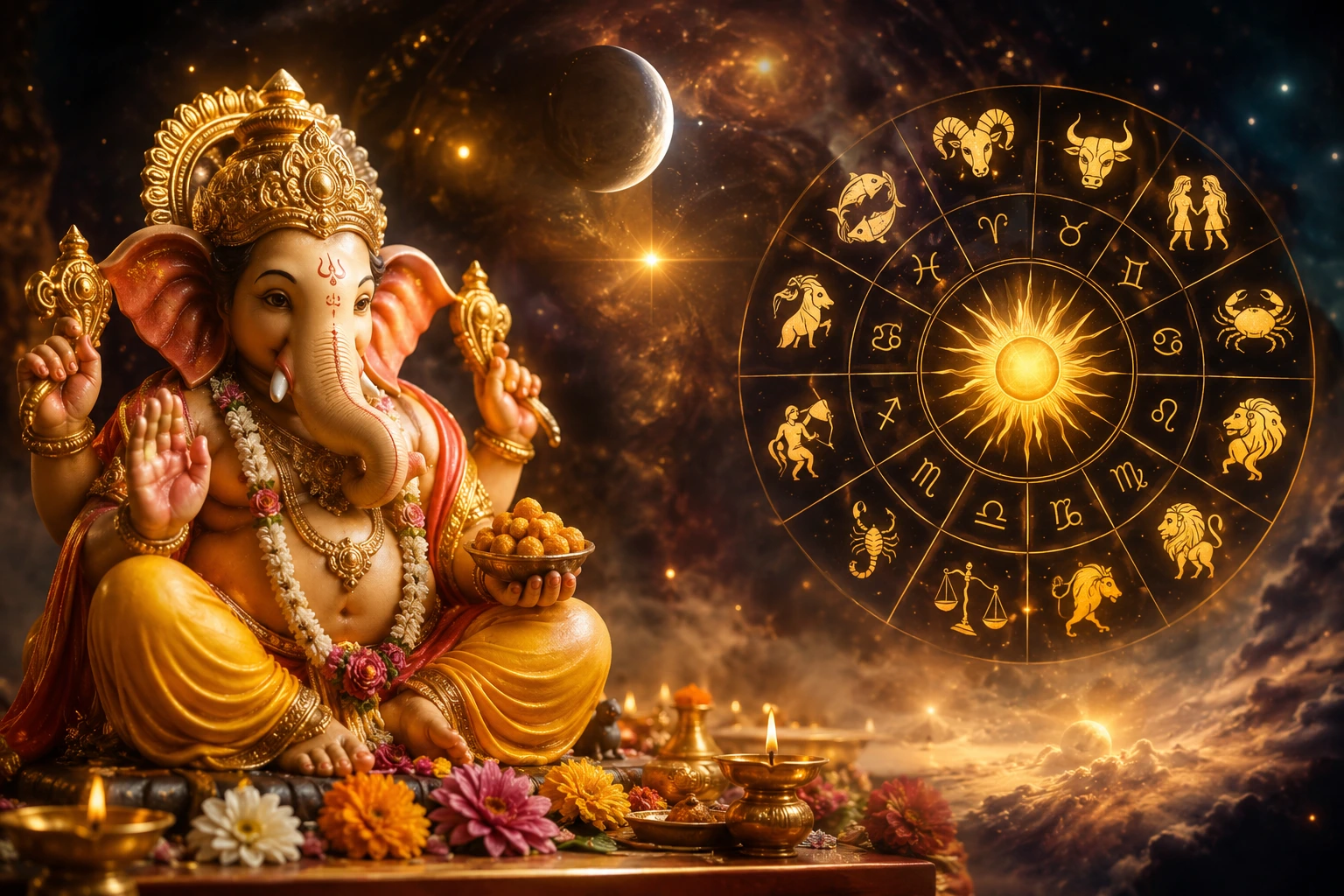 Lord Ganesha's Blessings Shower on These Zodiac Signs