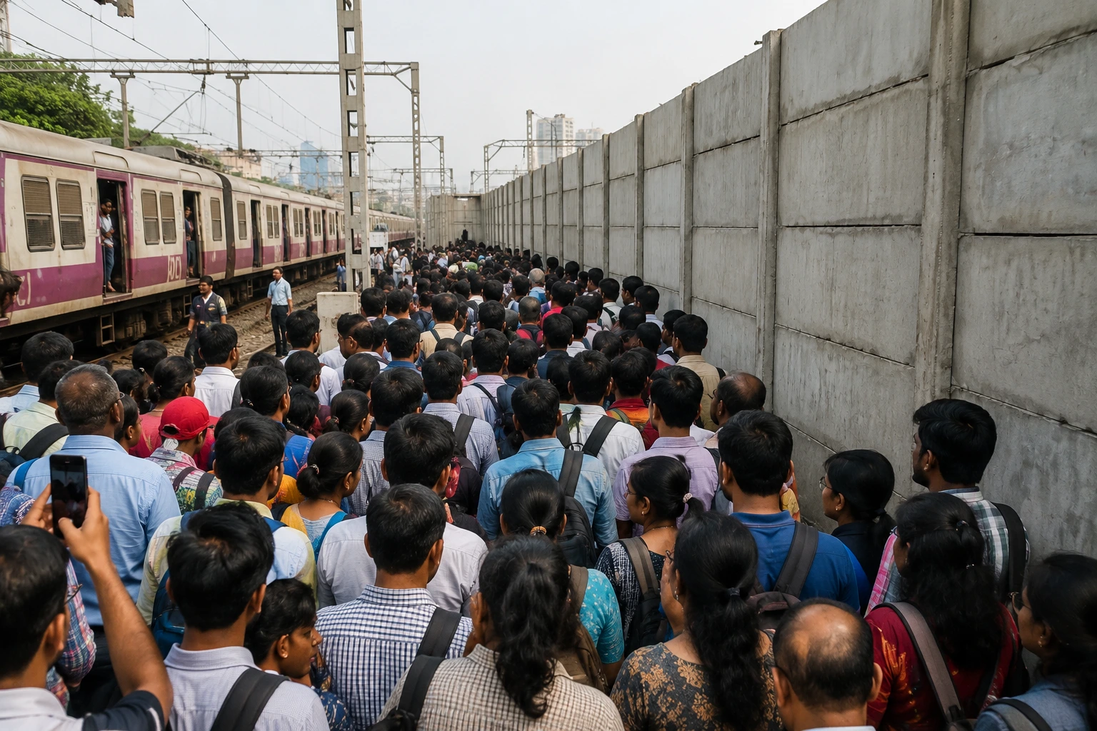 Kalwa Local Passengers in Distress