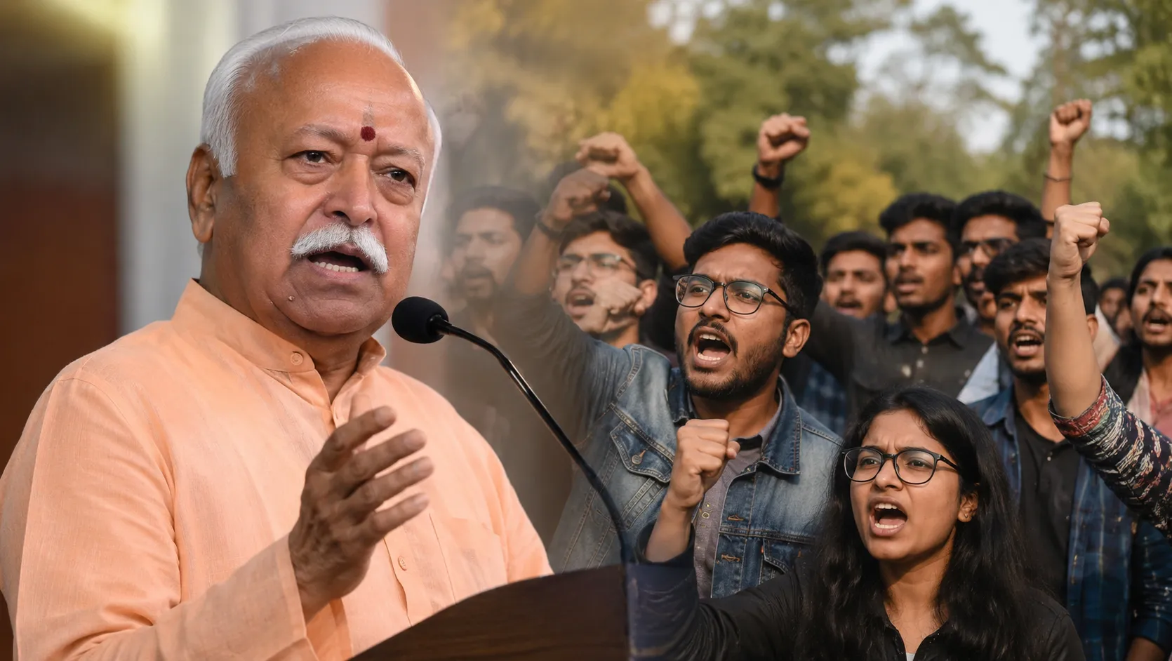 RSS Chief Mohan Bhagwat's Big Statement on CJP Protest