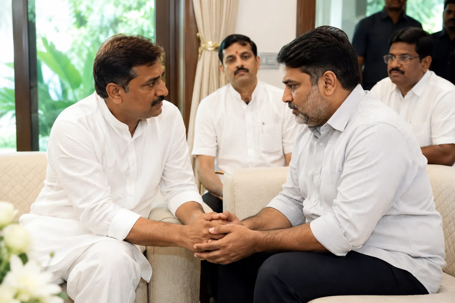 Putting Political Rivalry Aside: BJP MLA Amal Mahadik Visits Congress