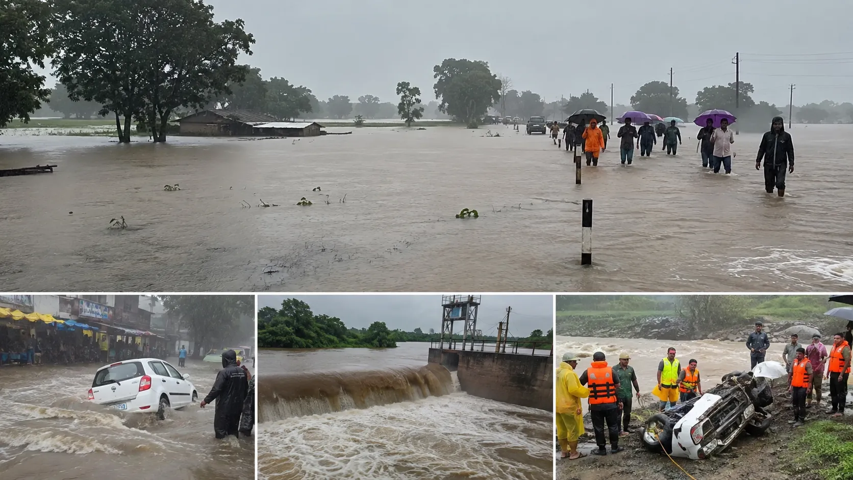 Heavy Rains Batter 45 Talukas in Western Vidarbha: