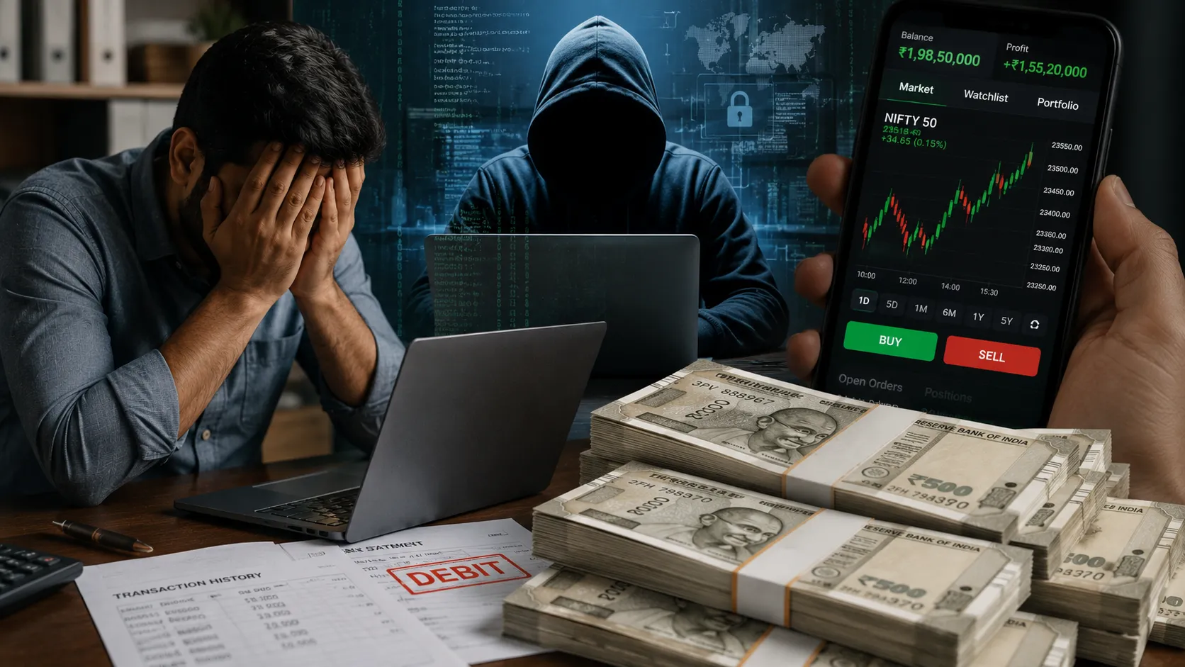 Massive Online Investment Fraud in Narayangaon: Businessman Cheated of Rs 1 Crore 93 Lakhs Through Fake Trading Apps; 57 Accused Booked in Global Racket"