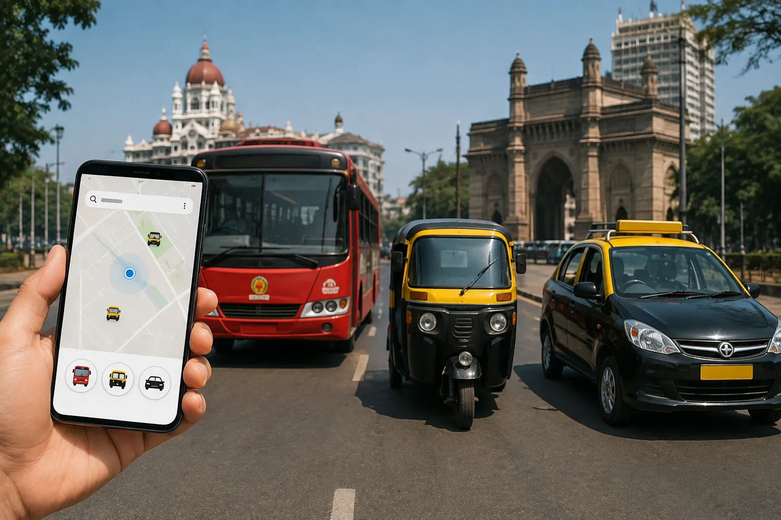 One App for Buses, Taxis, and Autos: